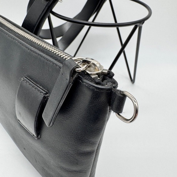 Moncler Authentic Leather Black Crossbody Waist Bag - Picture 13 of 16